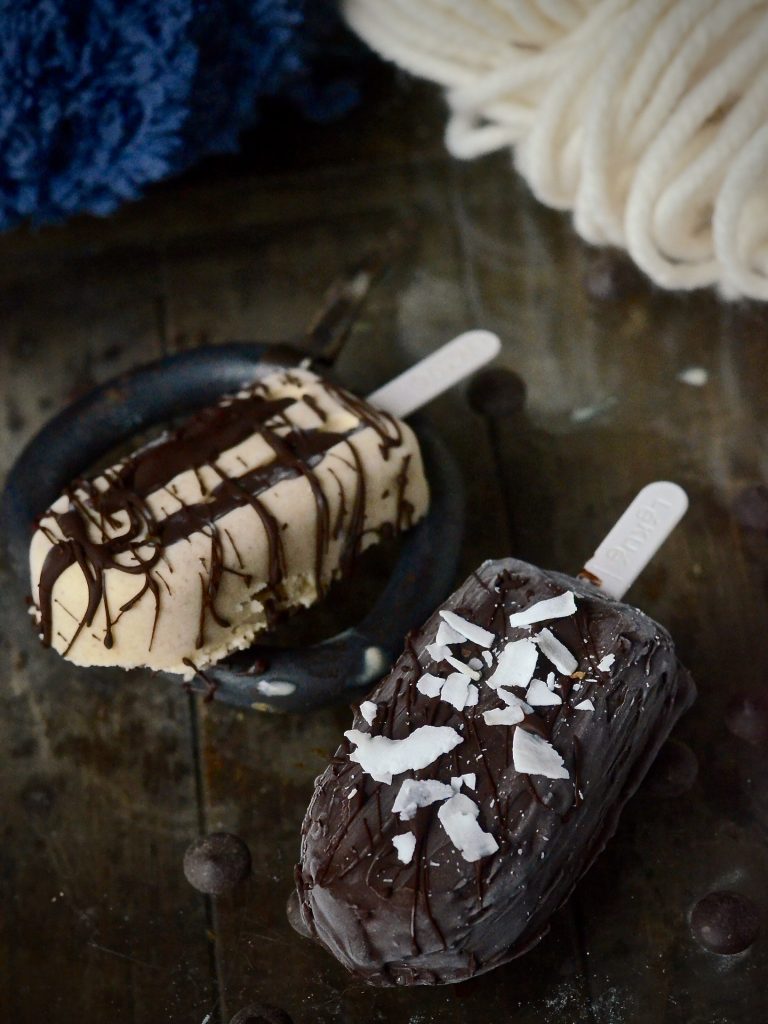 helado de chocolate y coco