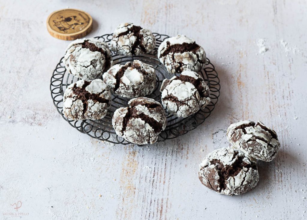 galletas craqueladas de chocolate