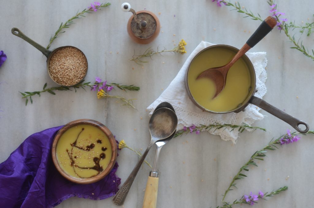 crema fría de hinojo