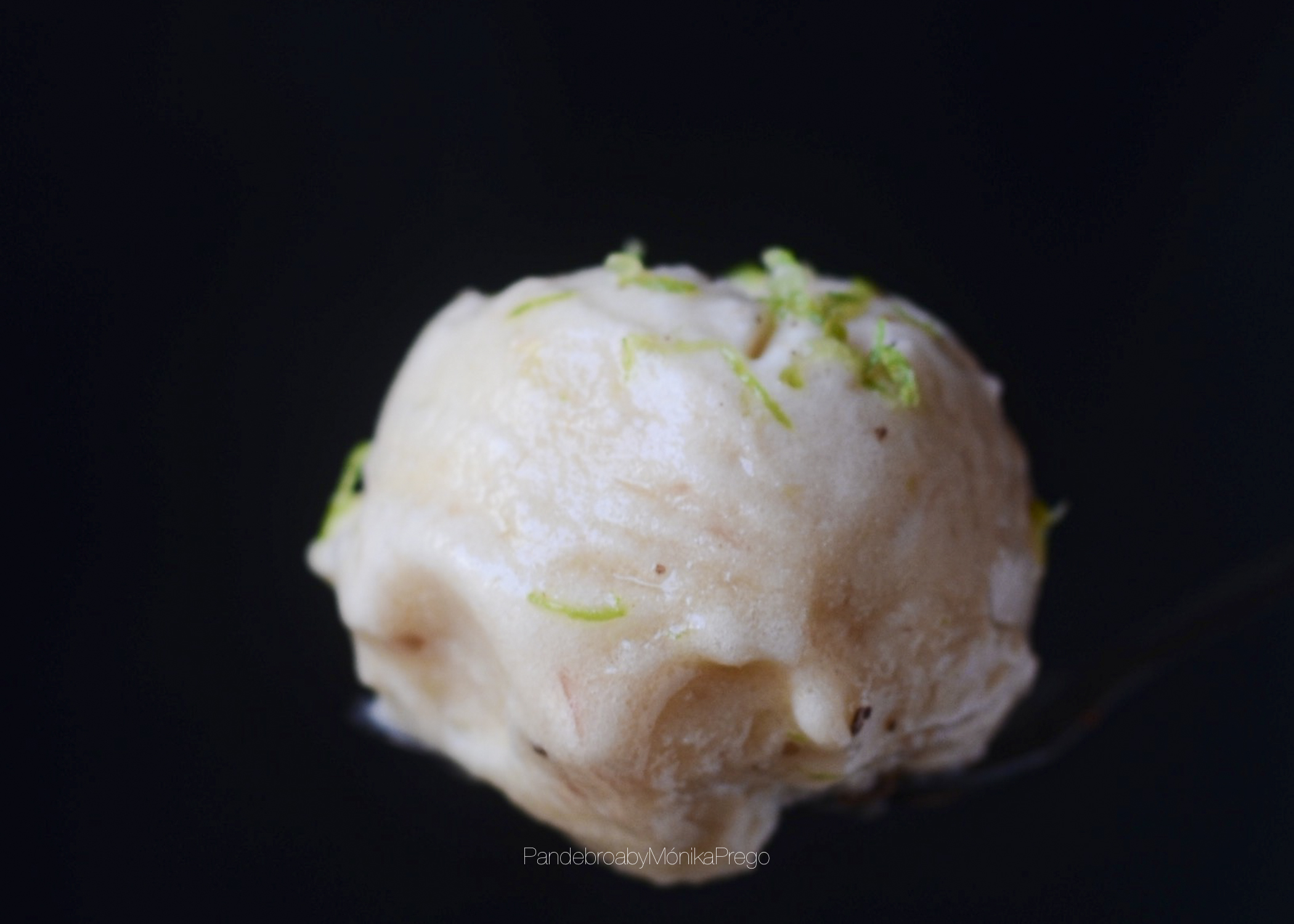 sorbete de piña y lima