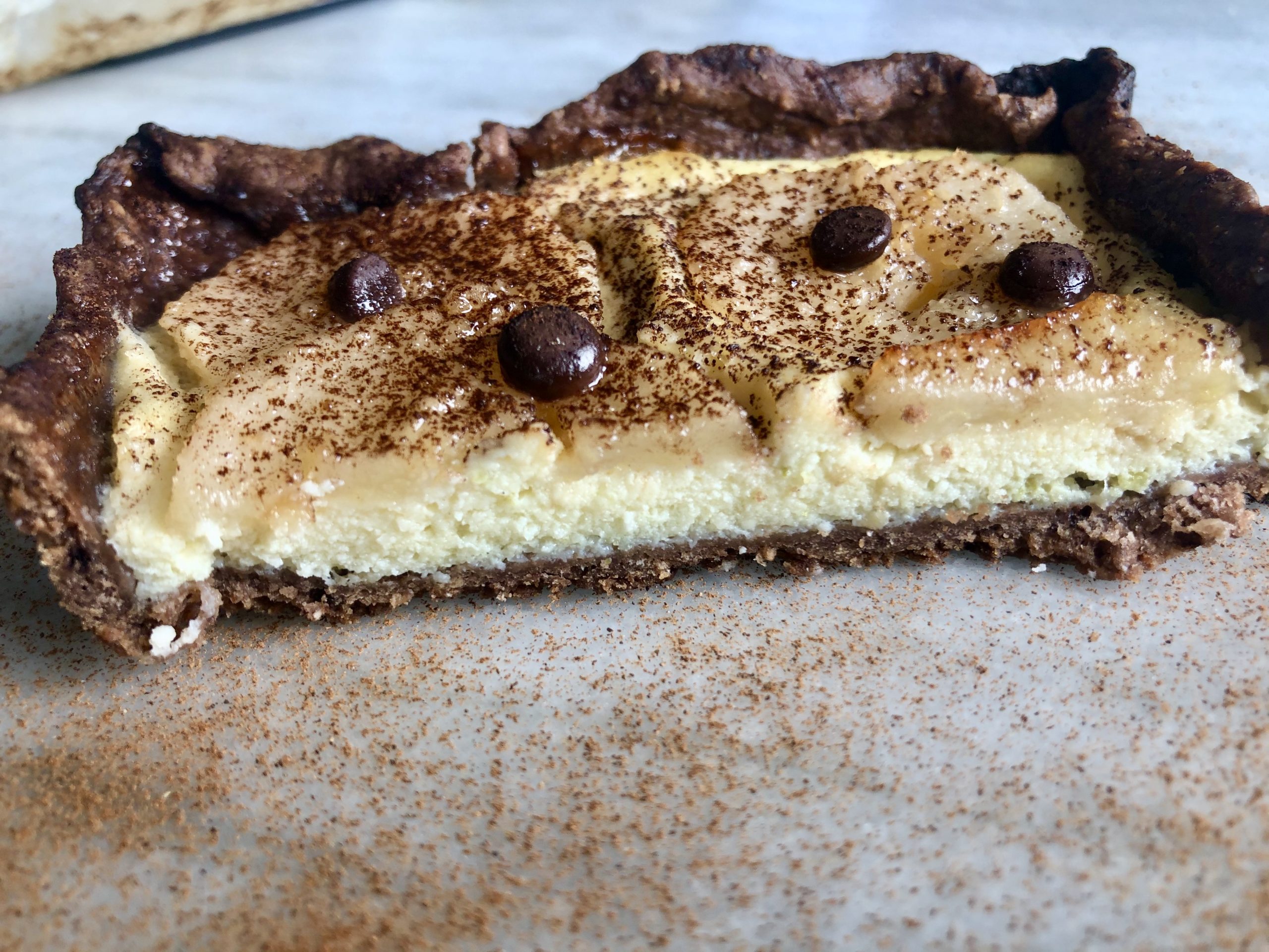tarta de pera