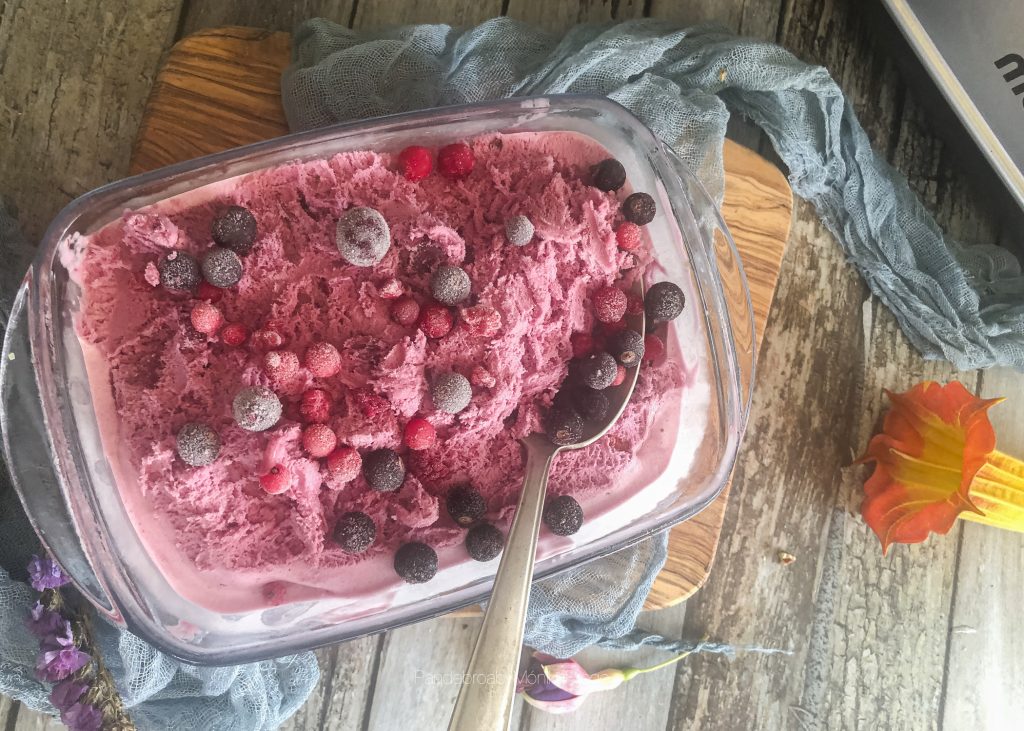 sorbete de frutos rojos