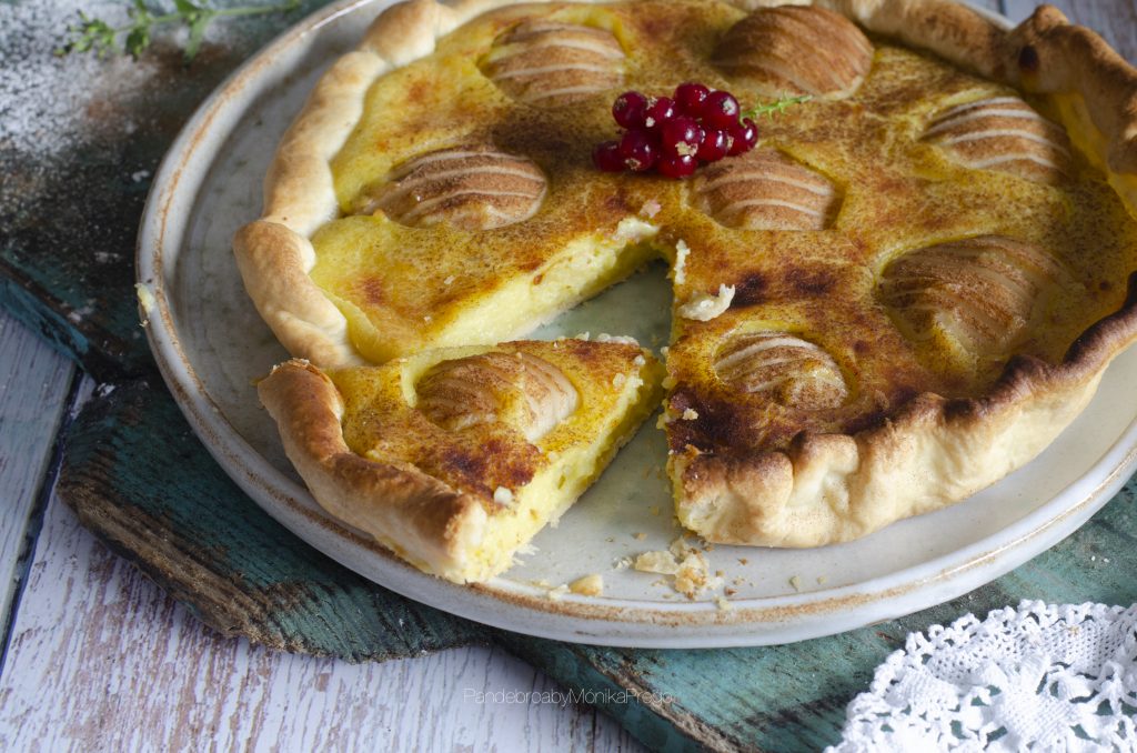 tarta alsaciana de peras