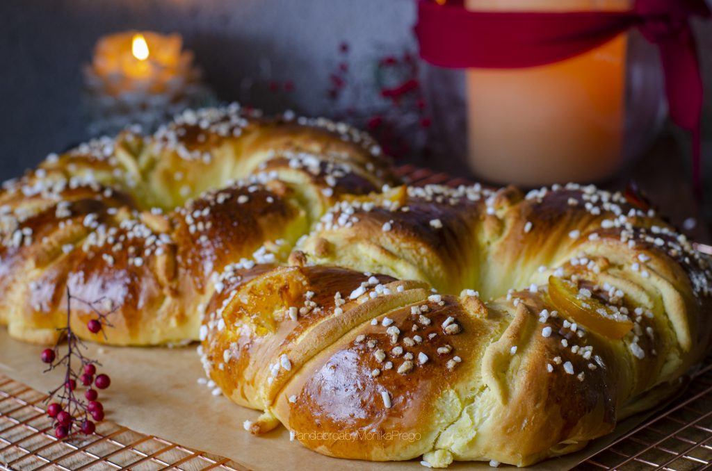 roscón con mazapán