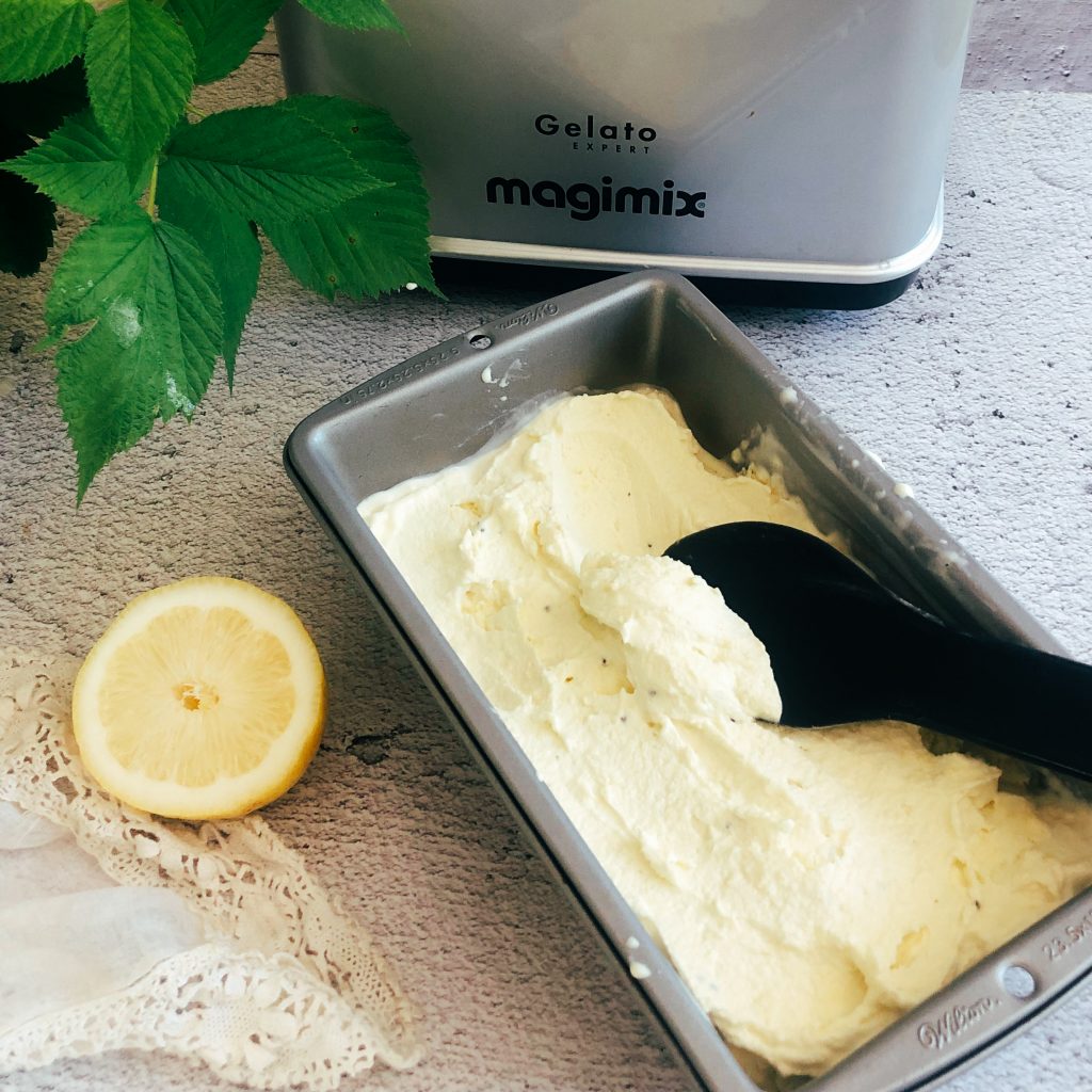 Helado casero de citricos y mascarpone