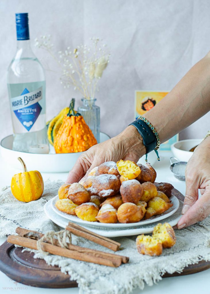 Buñuelos de calabaza para halloween