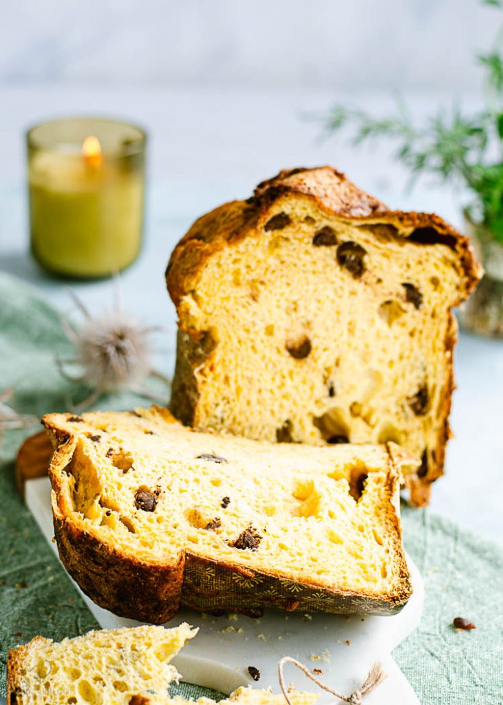Panetone facil de naranja y chocolate