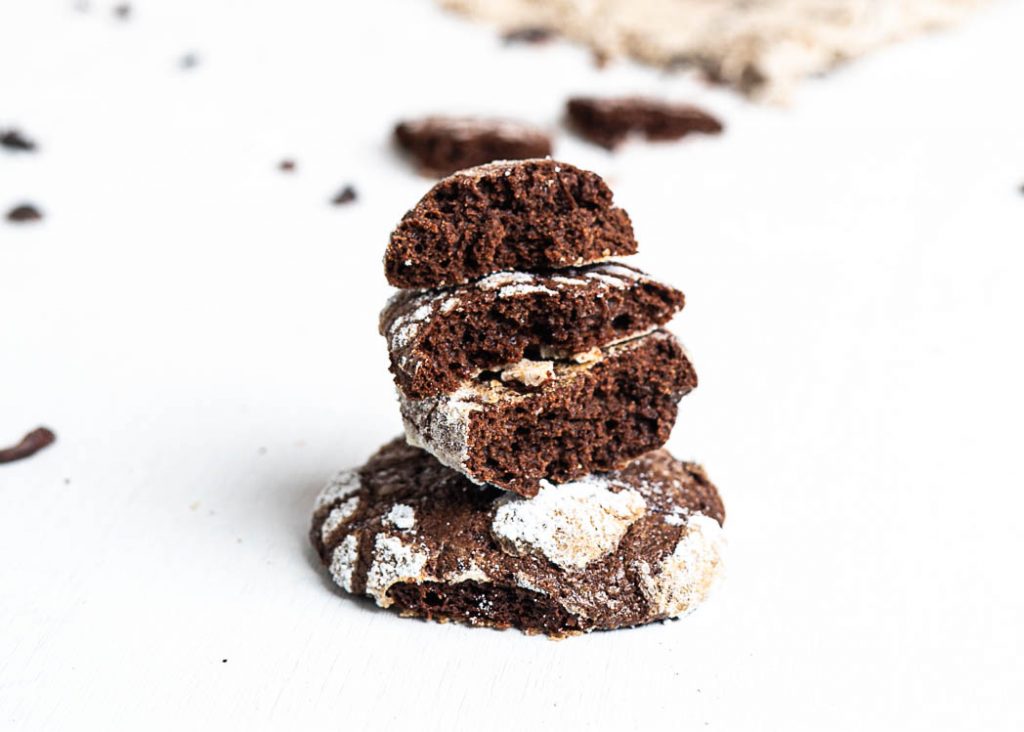 galletas craqueladas de chocolate