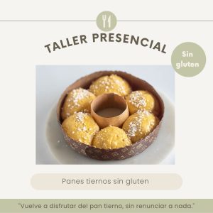 Taller presencial de panes tiernos sin gluten