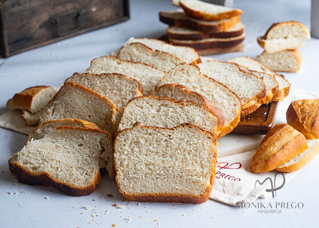 Pan de molde rebanado para congelar 