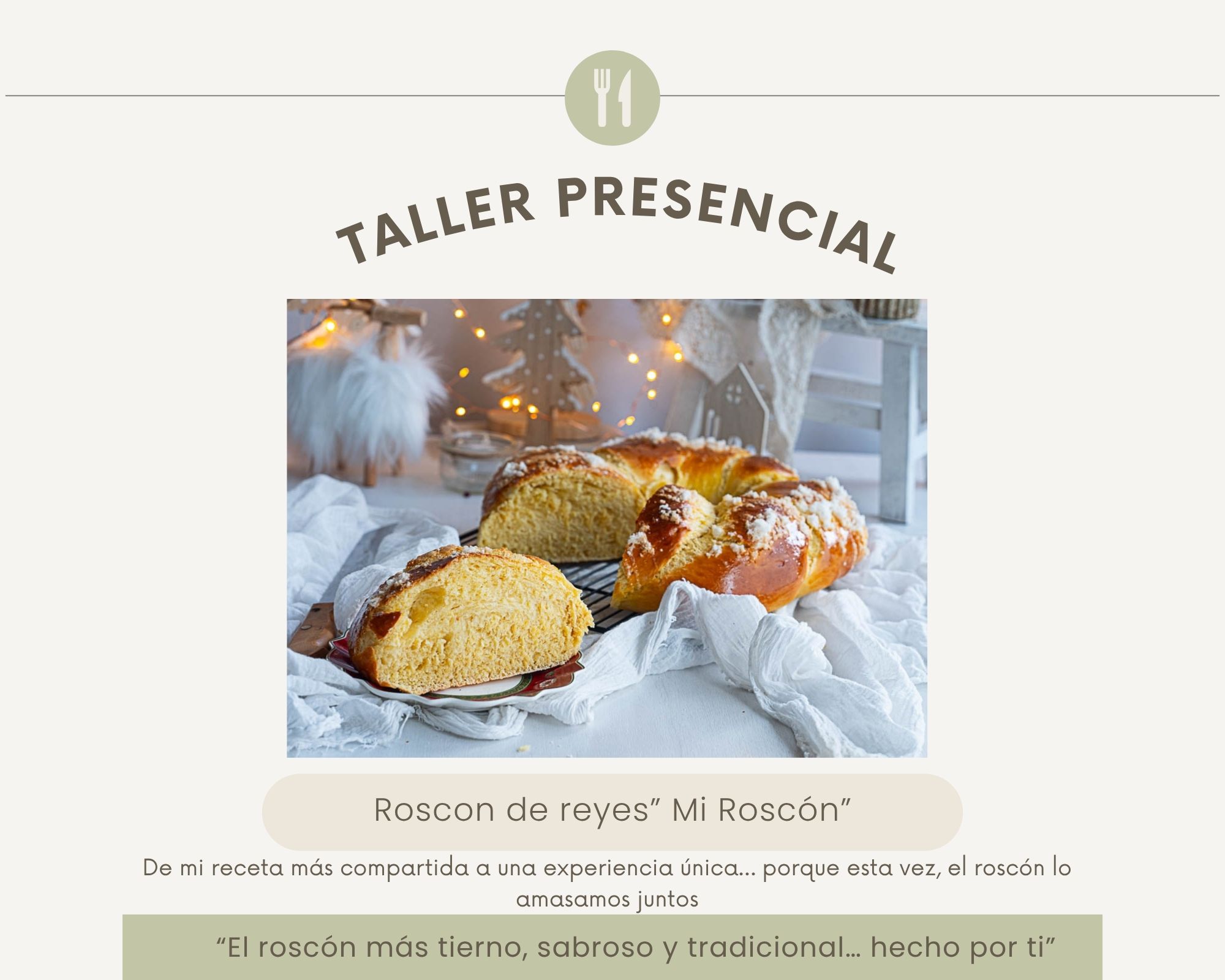 Taller presencial de Roscón de Reyes