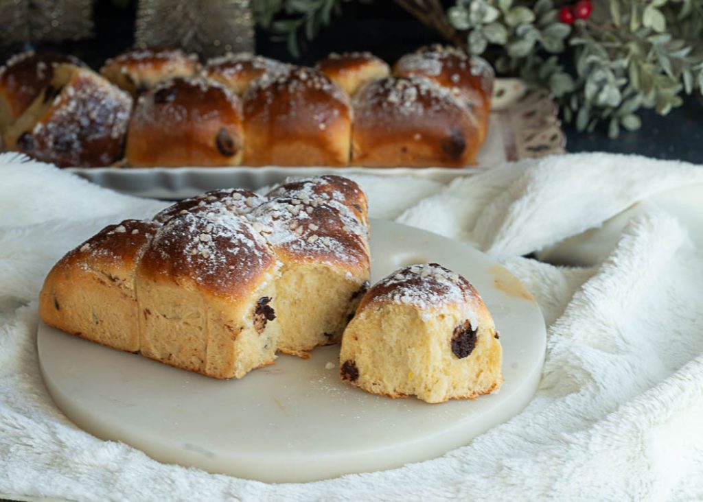 Pan dulce de naranja confitada