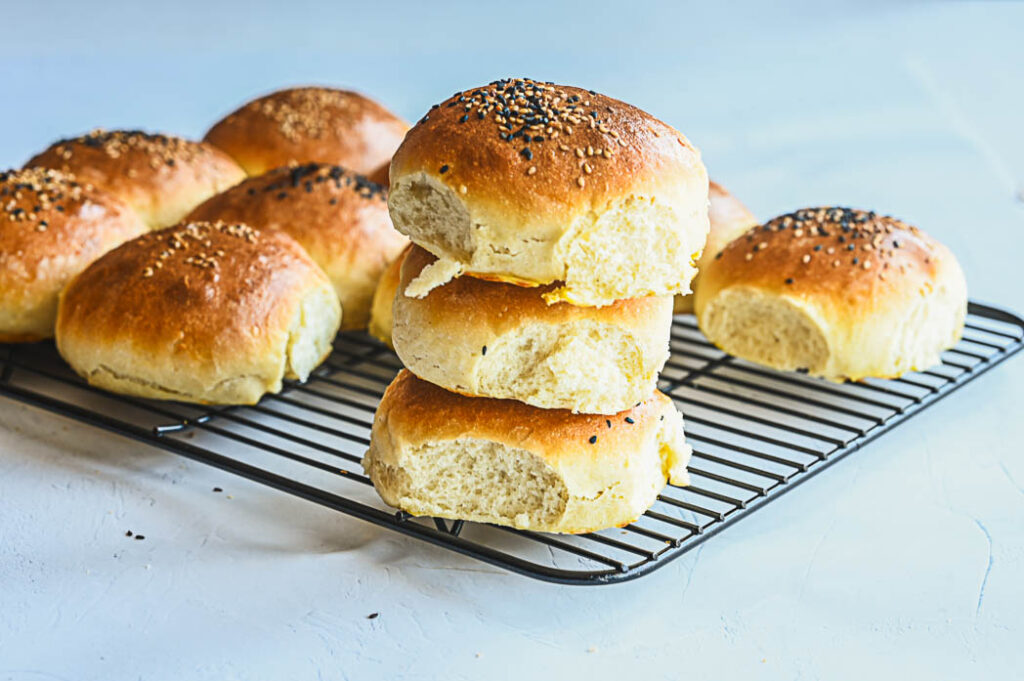 pan de hamburguesa tipo brioche